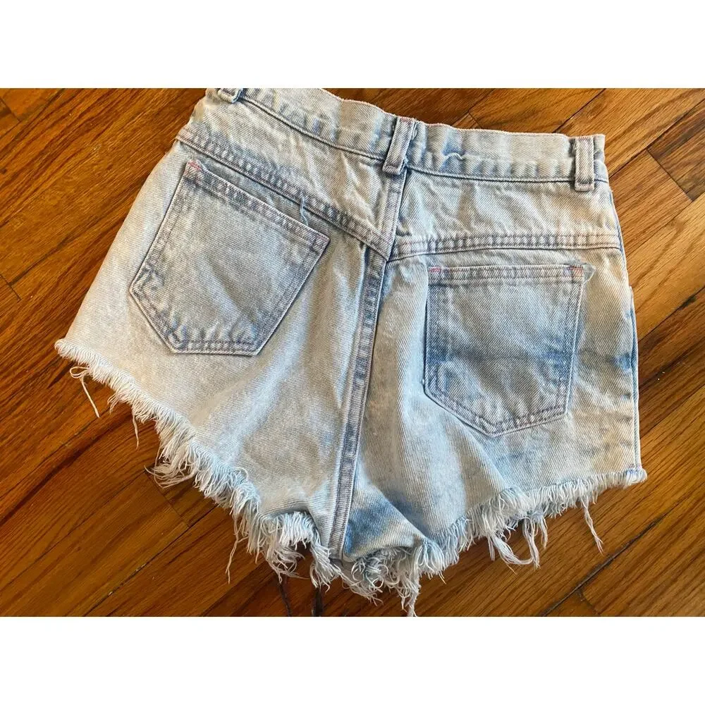 Vintage USA made high rise cutoff shorts approx size 25